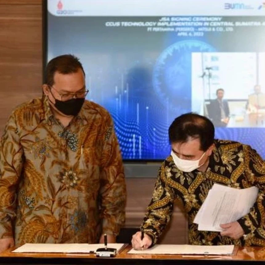Turunkan Emisi CO2, Pertamina Gandeng Mitsui Jajaki Komersialisasi CCUS di Indonesia