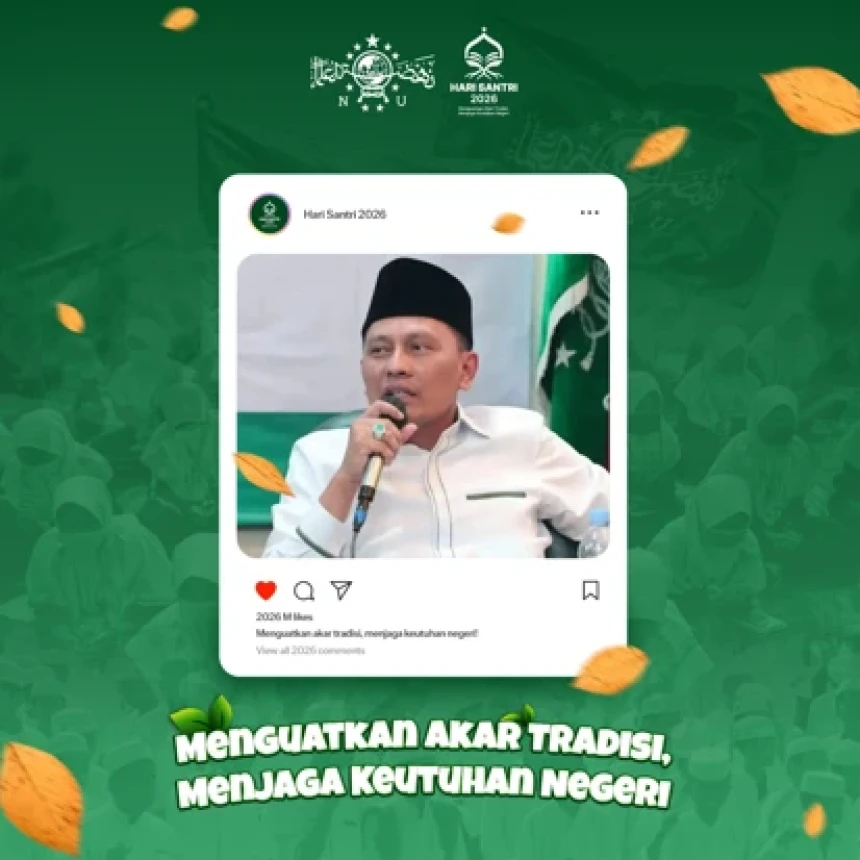 PBNU Rilis Twibbon Hari Santri 2026, Unduh Linknya di Sini