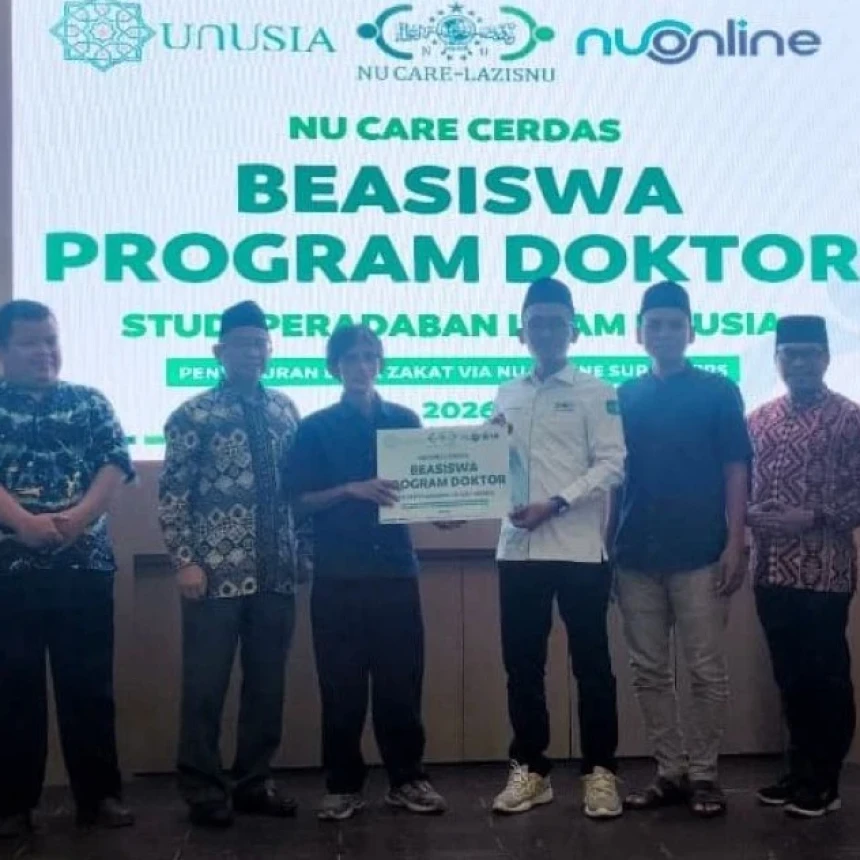 Hasil Penghimpunan NU Online Super App, LAZISNU Salurkan Beasiswa Doktor untuk Mahasiswa Unusia