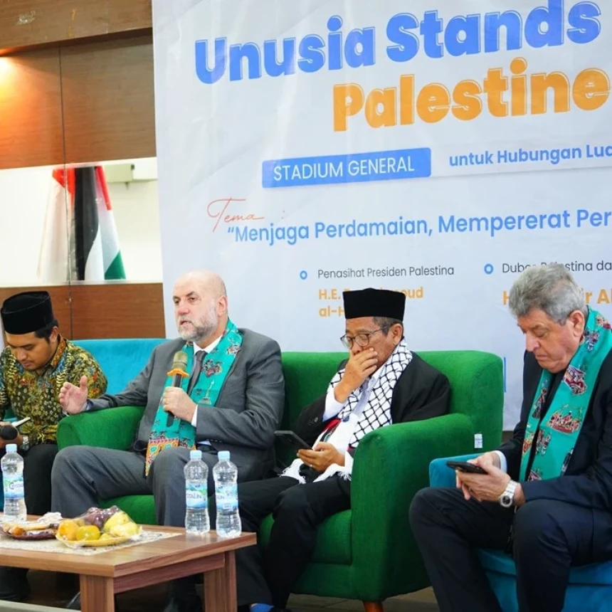 Unusia Gelar Kuliah Umum Bersama Penasihat Presiden Palestina Mahmoud Al-Habbash