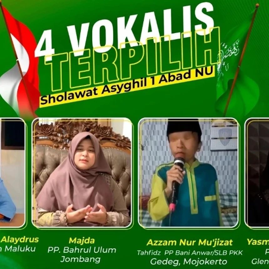 4 Vokalis Terpilih Bakal Bawakan Shalawat Asyghil di Hadapan Presiden dan Ratusan Ulama Dunia