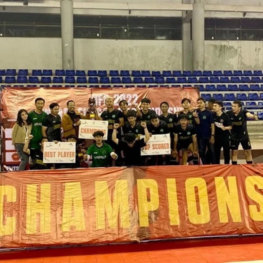 Uninus Bandung Raih Juara 1 pada Turnamen Futsal Perguruan Tinggi Jawa Barat 