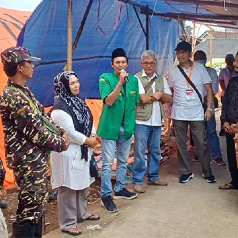 Ansor Cianjur Gandeng Dokter dan Perawat Bantu Pemulihan Korban Gempa