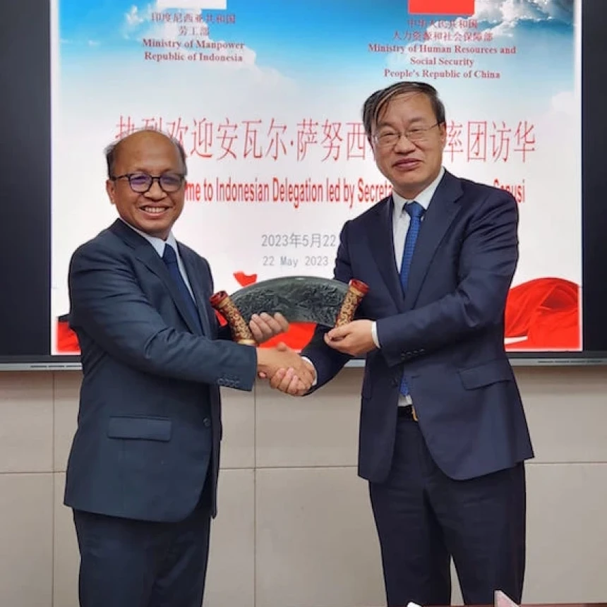 Indonesia-Tiongkok Komitmen Perluas Kerja Sama Ketenagakerjaan