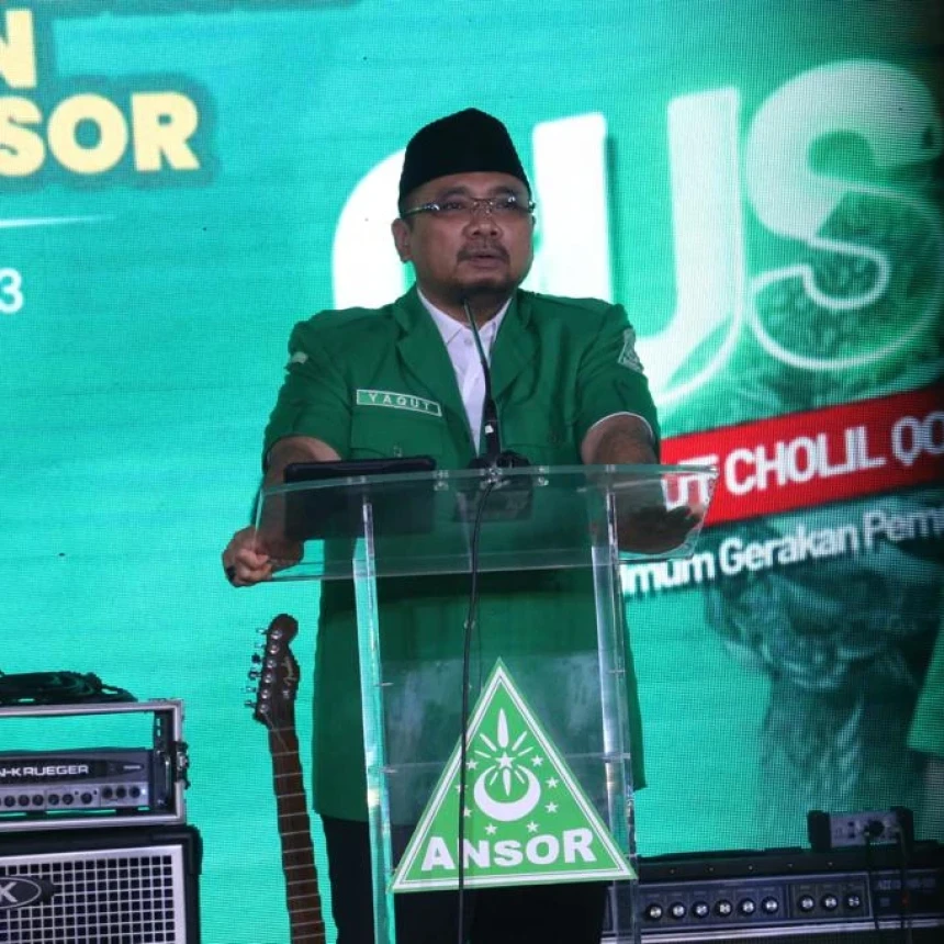 Gus Yaqut Minta Kader Ansor-Banser Satu Komando Hadapi Pemilu 2024
