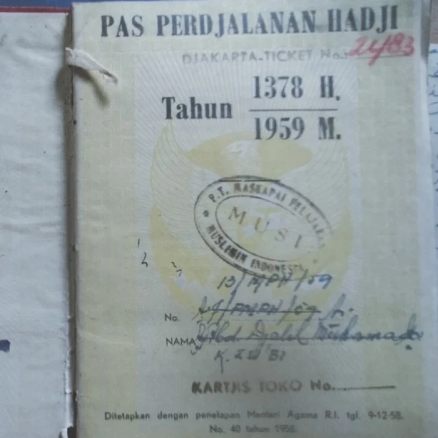 Menilik Paspor Perjalanan Haji di Tahun 1959