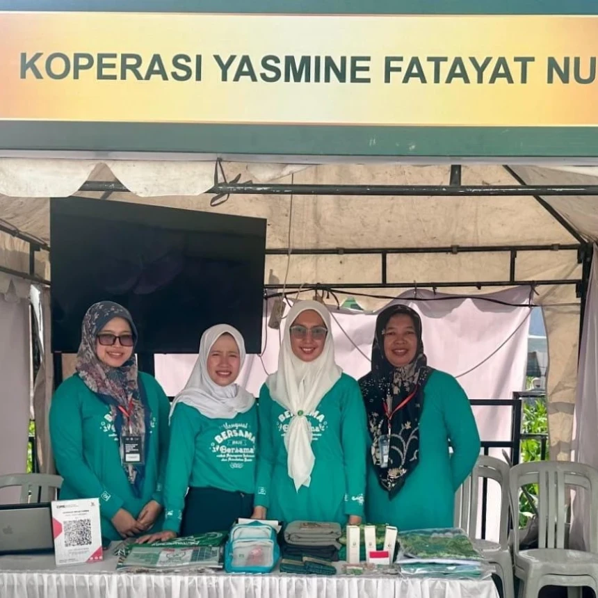 Semarakkan Muktamar NU di Tambakberas, Koperasi Yasmin Bawa Produk hingga Atribut Fatayat