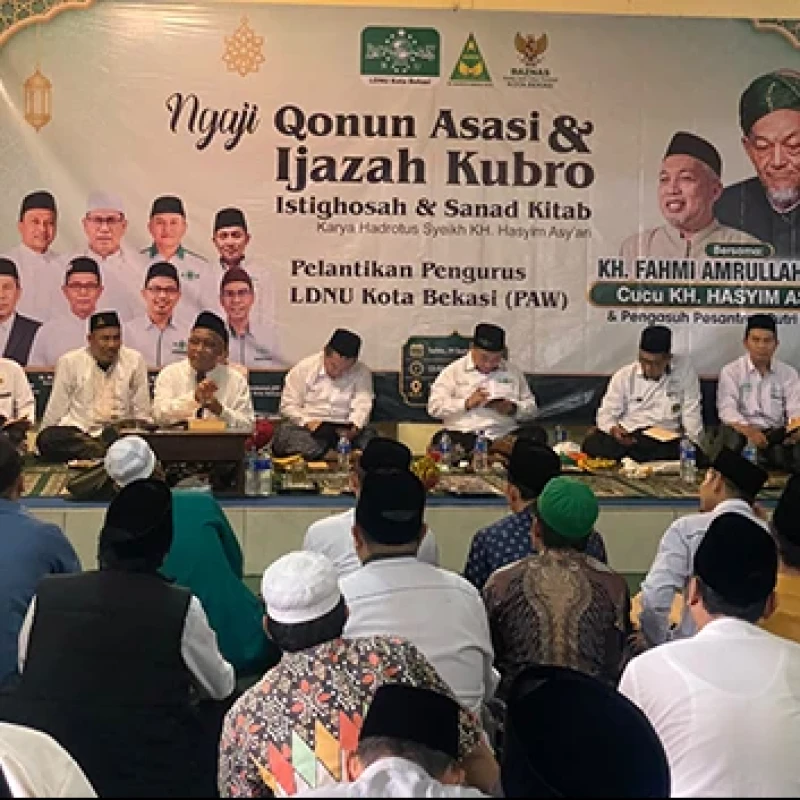 Warga NU Bekasi Raya Padati Kajian Qanun Asasi KH Hasyim Asy'ari