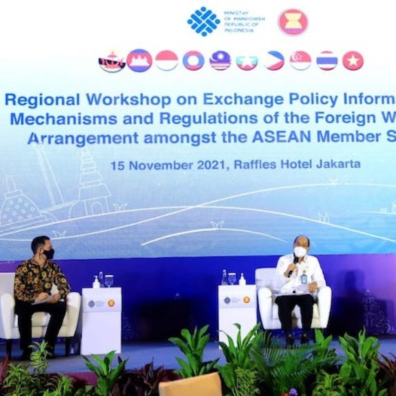 Bahas Pengaturan Tenaga Kerja Asing, Kemnaker Gelar Workshop Regional ASEAN