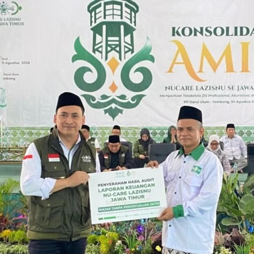 NU Care-LAZISNU Jatim Raih Predikat WTP atas Audit Keuangan 2025