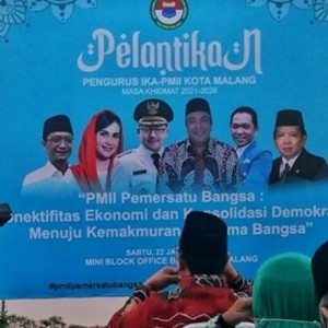 Peluncuran E-PMII Warnai Pelantikan IKA PMII Kota Malang