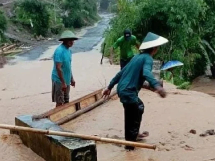 Desa Wadas Purworejo Banjir, Air Mengalir dari Pembukaan Akses ke Lokasi Rencana Tambang