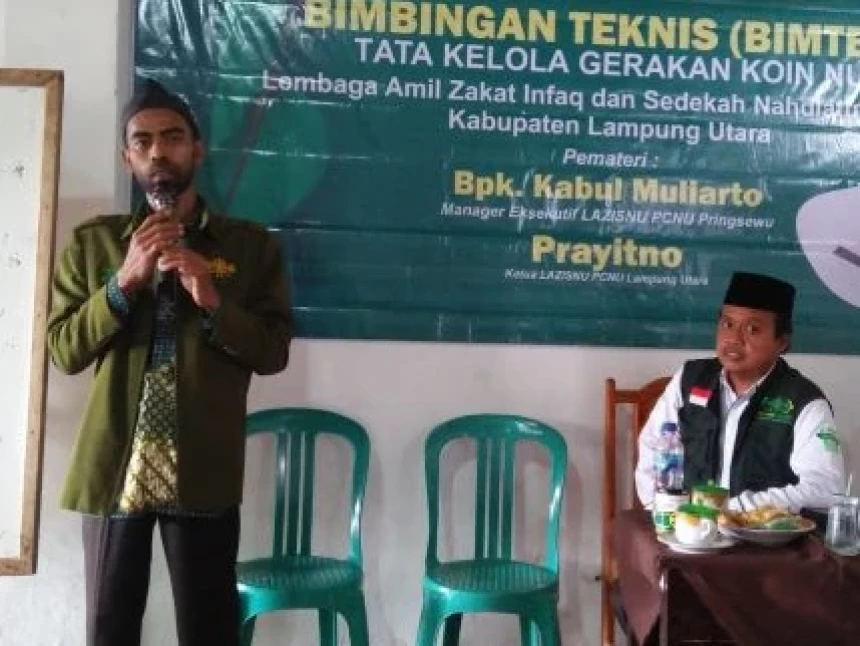 Belajar Kesuksesan Koin NU Pringsewu, LAZISNU Lampung Utara Gelar Bimtek