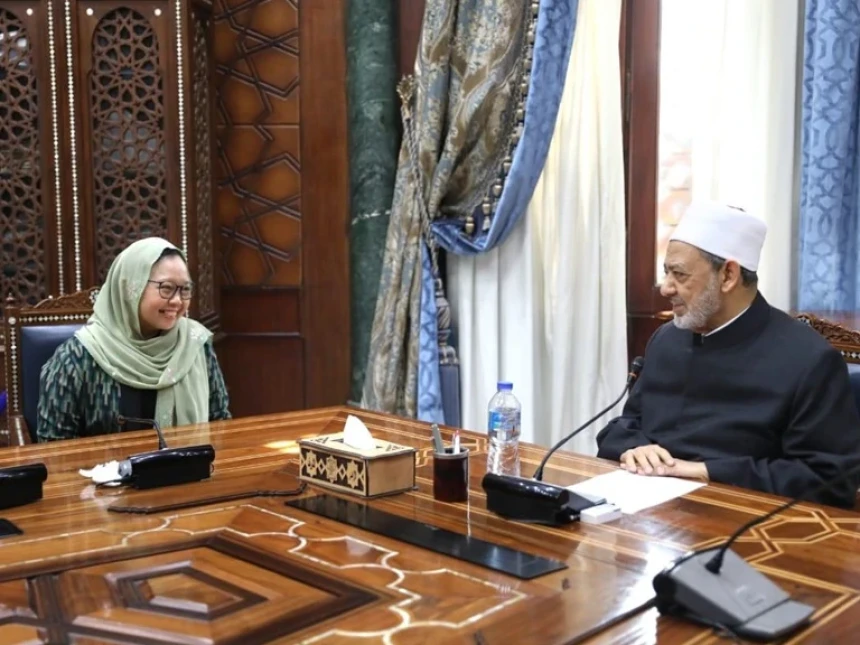 Grand Syekh Al-Azhar Sambut Alissa Wahid, Berikan Selamat atas Pencapaian NU