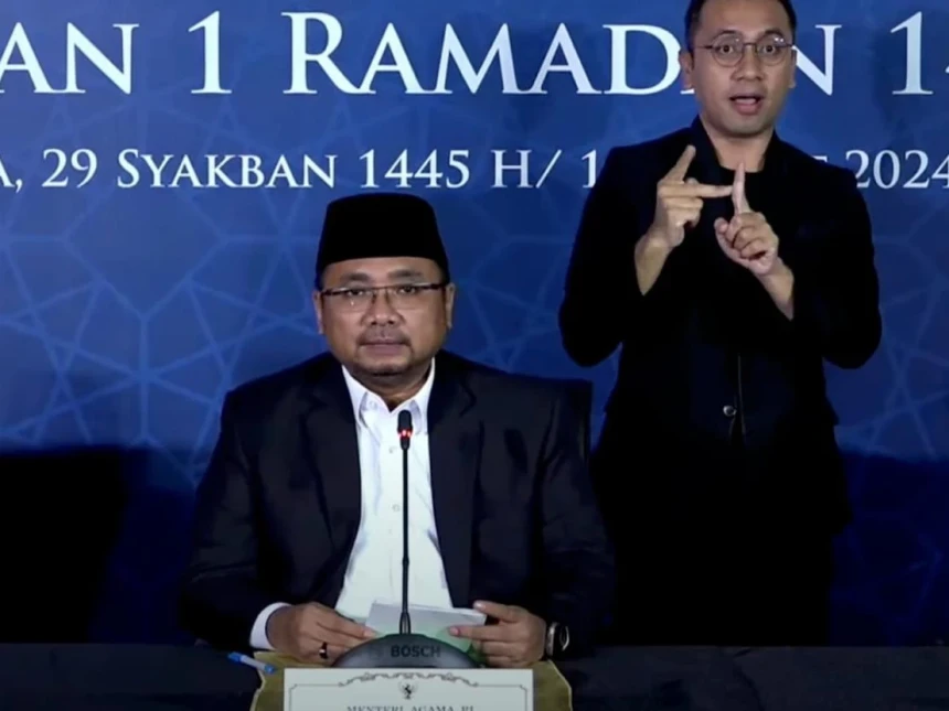 Momen Ramadhan, Menag Ajak Masyarakat Bergandengan Tangan Pasca-Kontestasi Politik 2024