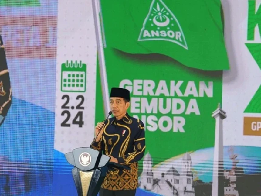 Pesan Presiden ke Ansor: Jaga Indonesia, Sukseskan Pemilu, dan Bela Kemerdekaan Palestina