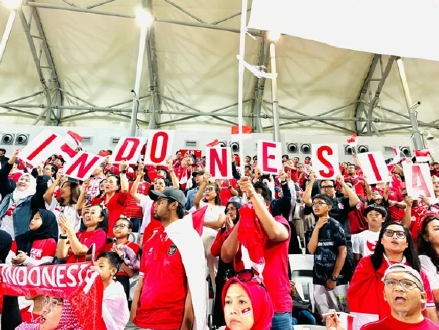 Indonesia Juara 4 Piala Asia U-23, Ini Momen Ribuan Suporter Timnas Merahkan Stadion