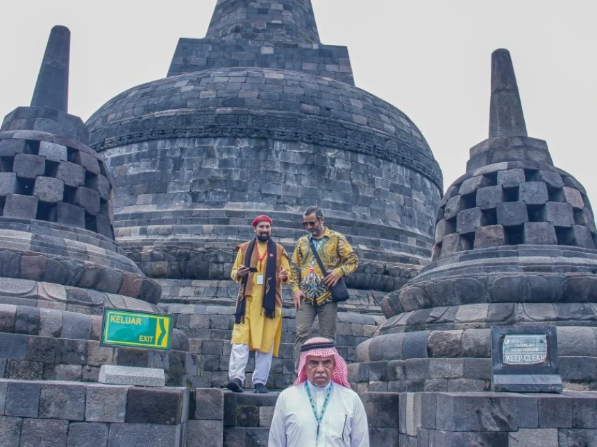 Para Tokoh R20 Terkesan dengan Kemegahan Borobudur dan Keramahan Indonesia