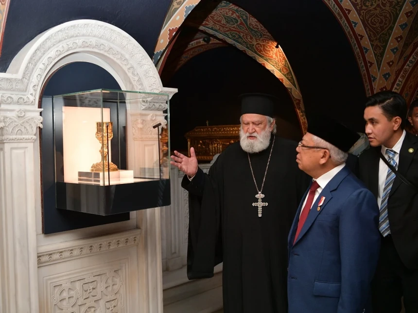 Wapres Ajak Uskup Agung di Yunani Redam Konflik di Gaza Palestina