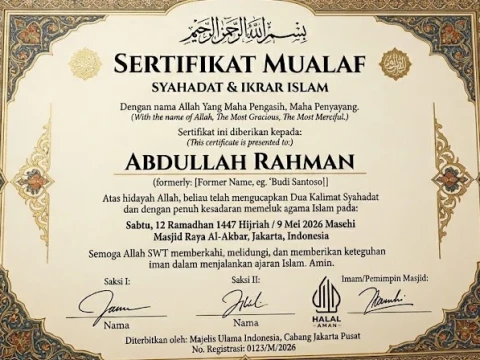 Sertifikat Mualaf Dicabut, Apakah Keislaman Bisa Hilang?