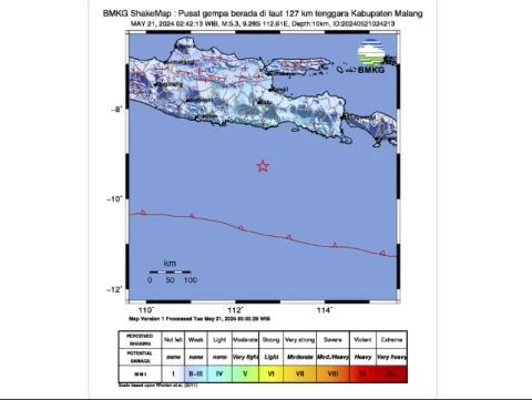 Gempa Magnitudo 5,3 Guncang Kabupaten Malang, Masyarakat Diimbau Tetap Waspada