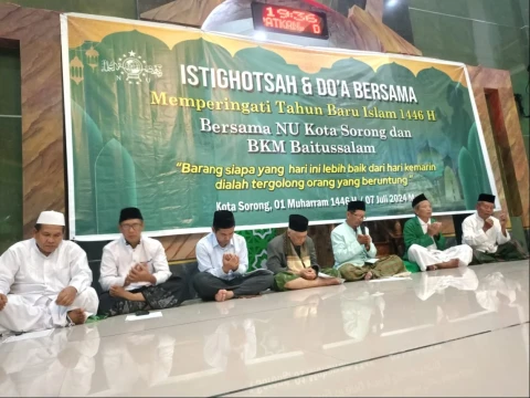 NU Kota Sorong Awali Tahun Baru Hijriah dengan Istighotsah dan Penguatan Organisasi