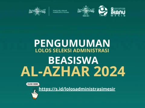 Pengumuman Hasil Seleksi Berkas Beasiswa Al-Azhar Mesir 2024, Cek Daftar Namanya di Sini