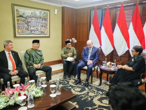 Mahmoud Al-Habbash Sebut Menlu Retno Marsudi sebagai Ibu dan Gus Yahya Bapak Palestina