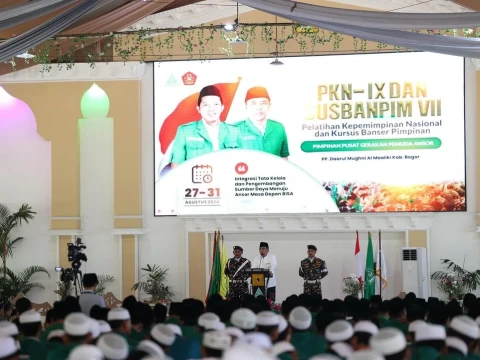 Pidato Lengkap Gus Yahya tentang Khidmah Kader Ansor-Banser pada PKN IX dan Susbanpim VII