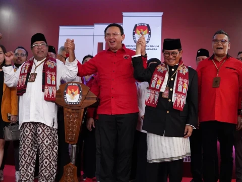 Pramono-Rano Resmi Daftar sebagai Cagub-Cawagub Jakarta pada Pilkada 2024