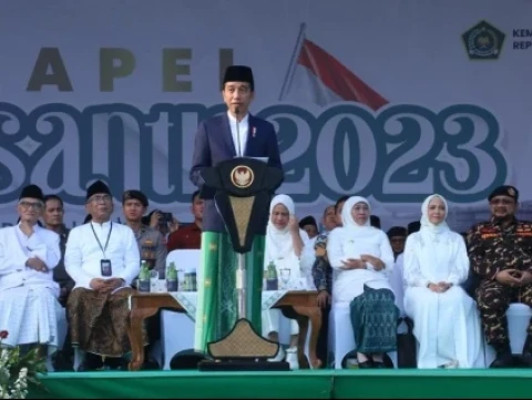 Di Hari Santri, Presiden Jokowi Cerita Proses Dapat Tambahan 20 Ribu Kuota Haji 2024