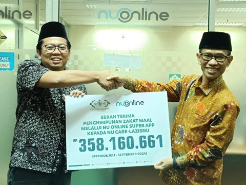 NU Online Serahkan Rp358 Juta Hasil Zakat Mal di Super App kepada LAZISNU