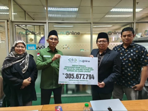 Melalui Super App, NU Online Himpun Zakat Rp1,6 Miliar pada 2024: Diserahkan ke LAZISNU Secara Berkala