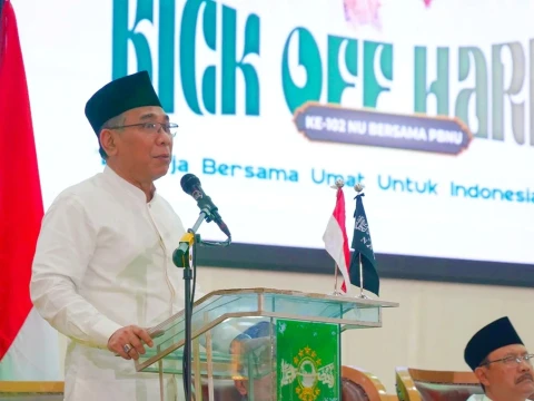 Pidato Lengkap Gus Yahya pada Kick Off Harlah Ke-102 Nahdlatul Ulama di Surabaya