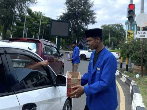 PMII Banda Aceh Buka Posko dan Gelar Aksi Galang Dana, Bantu Warga Terdampak Bencana