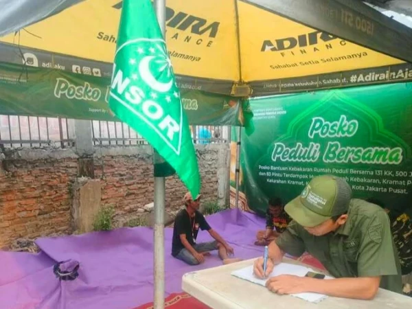 GP Ansor Jakpus Buka Posko untuk Korban Kebakaran