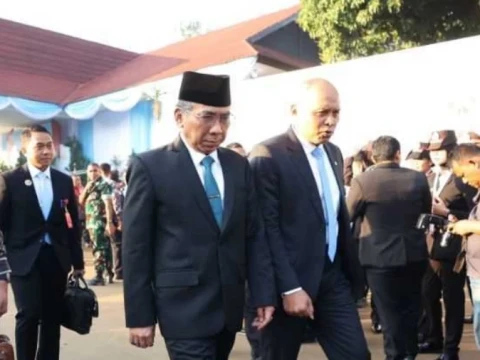 Hadiri HUT Bhayangkara Ke-80, Ketum PBNU Tekankan Pentingnya Stabilitas Negara dan Kepastian Hukum