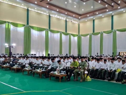 Pengurus PBNU 2026-2031 Penuhi Aula Pesantren Al-Hamid, Siap Dilantik