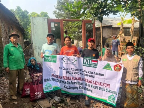 LAZISNU Batang Jateng Bedah Rumah Lansia Hidup Sebatang Kara