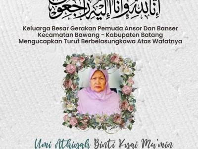 Innalillahi, Nyai Athiyah Bisri Mustofa Rembang Wafat