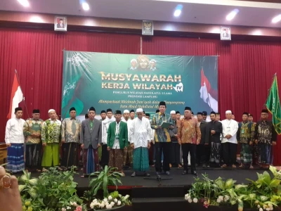Kiai dan Pengurus NU Se-Lampung Deklarasi Tolak Politik Uang