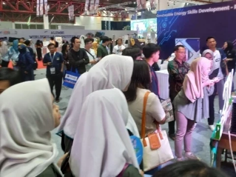 Antusiasme Masyarakat Kunjungi Pameran Penyelenggaraan Pelatihan dan Produksi Vokasi Kemnaker