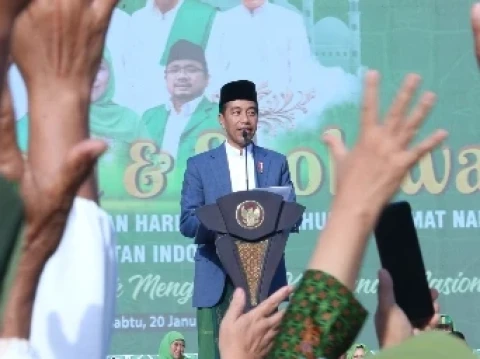 Di hadapan Ribuan Muslimat NU, Jokowi Minta Jaga Ketertiban Selama Pemilu 2024