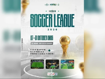 Meriahkan Hari Santri 2026, PWNU Jatim Gelar Soccer League pada 27-31 Oktober