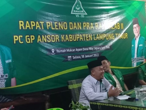 Songsong Harlah Ke-96 NU, Ansor Lampung Timur Siapkan Enam Agenda