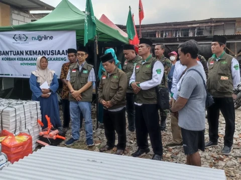 Puluhan Rumah di Cengkareng Jakbar Terbakar, LAZISNU dan NU Online Turunkan Bantuan