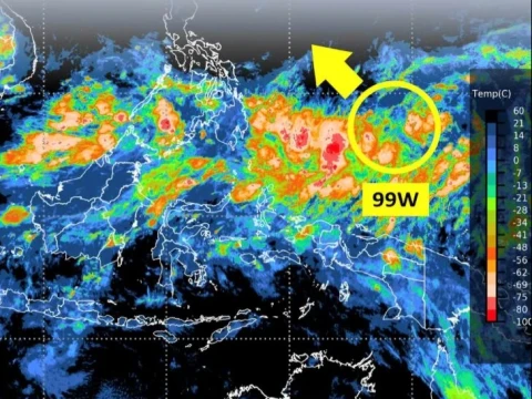 BMKG Prediksi Hujan hingga Akhir Mei 2026 Akibat Bibit Siklon 99W