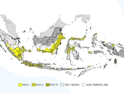BMKG Prediksi 529 Zona Musim Alami Keterlambatan Hujan, Sebagian Wilayah Baru Basah pada November 2026