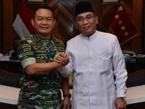 Temui Jenderal Dudung, Ketum PBNU Sampaikan Islam Bukan Alat Pemecah Belah