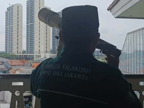 Hilal di Masjid Raya KH Hasyim Asy'ary Jakarta Tidak Terlihat